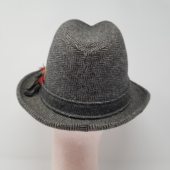 Vintage Dobbs Fifth Ave New York Wool Tweed Fedora - Picture 4 of 8
